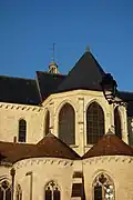 Vue du chevet : le chœur et les chapelles absidiales