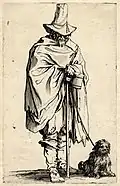 Jacques Callot, L’aveugle et son chien.
