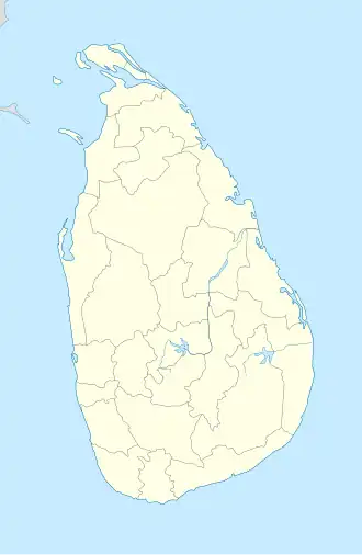 voir sur la carte du Sri Lanka