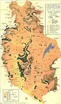 Carte du Parc national de Mavrovo