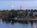 Église de Joensuu et rivière Pielisjoki