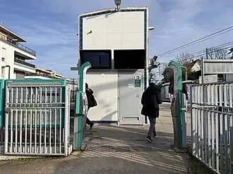 L'accès no&nbsp;1 « Impasse de la Station ».