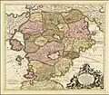 Carte allégorique du pays de Cocagne, 1700.