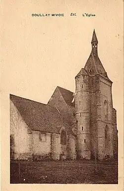 L'église au début du XIXe siècle.