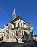 Le chevet de la collégiale.
