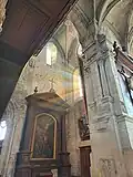 Transept méridional et retable de la Crucifixion