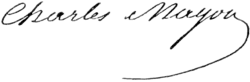 Signature de Charles René Magon de Médine