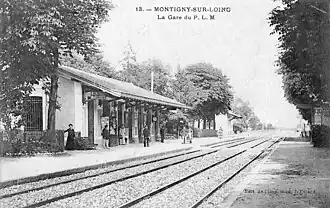 Vue depuis un quai vers 1900. .