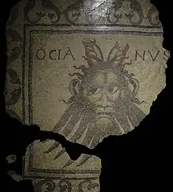 Le dieu Oceanus, mosaïque trouvée au Glésia[7], Montréal-du-Gers
