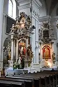 Autels de saint Vincent Ferrier et de Notre-Dame du Rosaire.