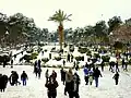 Vue du parc sous la neige en 2012