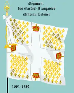 Drapeau Colonel de 1691 à 1789.