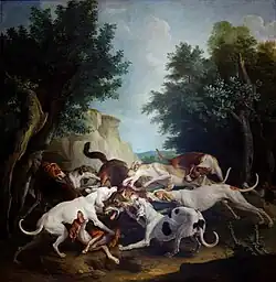 Alexandre-François Desportes, La Chasse au loup, 1725, huile sur toile.