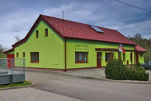 Koválovice u Tištína : la mairie.