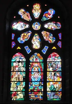 Rosace signée Jean Villette, Ch Lorin et Cie.