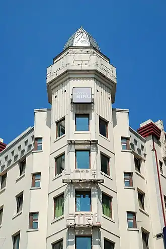 Détail de la tourelle d'angle.
