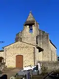 Vue au sud-ouest depuis le cimetière (fév.&nbsp;2010)