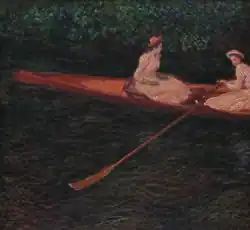 Claude Monet, En canot sur l'Epte, c. 1890