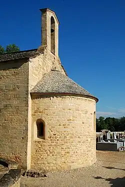 Vue latérale du chevet.