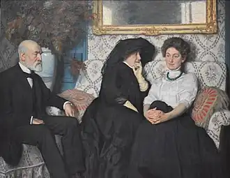 Portrait de la famille Saglio par René-Xavier Prinet.
