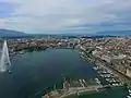 Les bains dans la rade de Genève