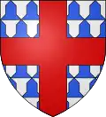 Famille de Montrichard (début XVIe - 1540) : de vair à la croix de gueules.