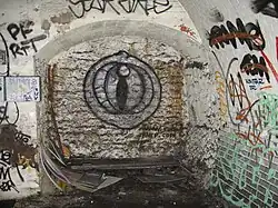 … mais quand même vandalisée.