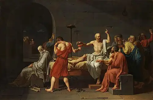 David, La Mort de Socrate, 1787, Metropolitan Museum of Art