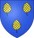 Chartreuse de Bellary : « D'azur, à trois pommes de pin versées d'or[29] ».