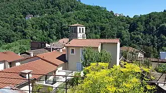 Le clocher vu depuis le quartier Saint-Jean.
