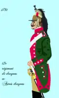 12e&nbsp;régiment de dragons à partir de 1791