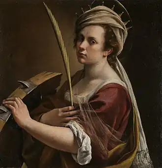 Autoportrait en sainte Catherine d'Alexandrie, vers 1615-1617 – National Gallery, Londres.