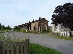 L'ancienne partie cargo de la gare, aujourd'hui démolie.