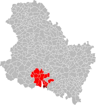 Localisation de Communauté de communes de Forterre - Val d'Yonne