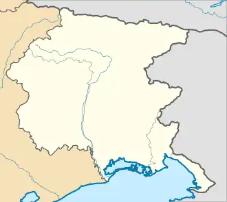 Voir sur la carte administrative du Frioul-Vénétie Julienne