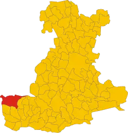 Localisation de Montagnana