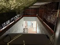 Le nouvel accès en chantier.