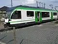RBe 4/8 42 encore sans baptême au dépôt d'Échallens lors de sa phase d'homologation.
