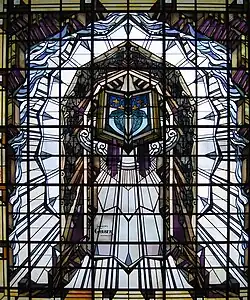 Verrière zénithale de la salle de lecture.