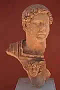 Buste d'Hadrien. Musée archéologique d'Ástros.