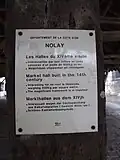 Panneau d'information.