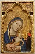 La Vierge, l'Enfant et les Évêques de Vitale da Bologna.