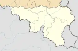 Carte de la Wallonie localisant la variété de langue pratiquée par Willy Bal.