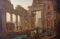 Ruines tirées des thermes antiques dans la ville de Nîmes[3]