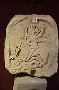 Bas-relief de « St-Michel terrassant le dragon »,