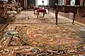 Tapis de la Manufacture de la Savonnerie (1664-1667), d'après Charles Le Brun, fabriqué pour la galerie d'Apollon.