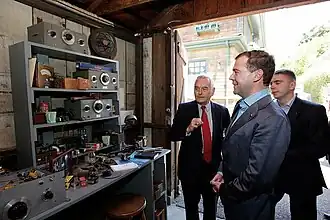 Visite du président russe Dmitri Medvedev, en 2010