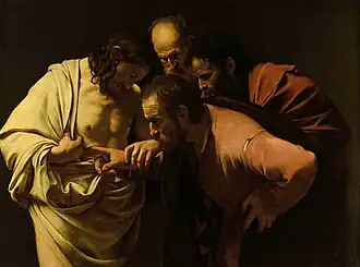 L'Incrédulité de saint Thomas.