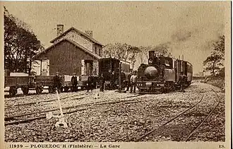 Corpet-Louvet (no&nbsp;1349 - 1911), no&nbsp;106 des Chemins de fer armoricains, à Plouezoc'h'.