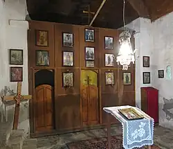 L'iconostase de l'église.